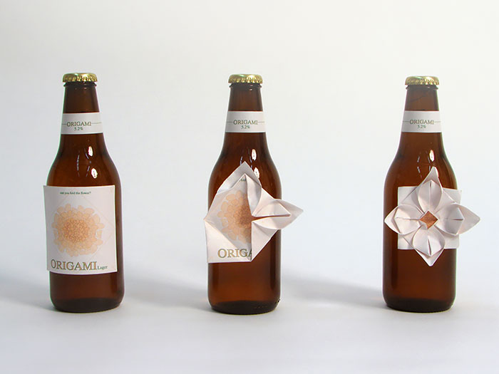 Упаковка для пива с оригами